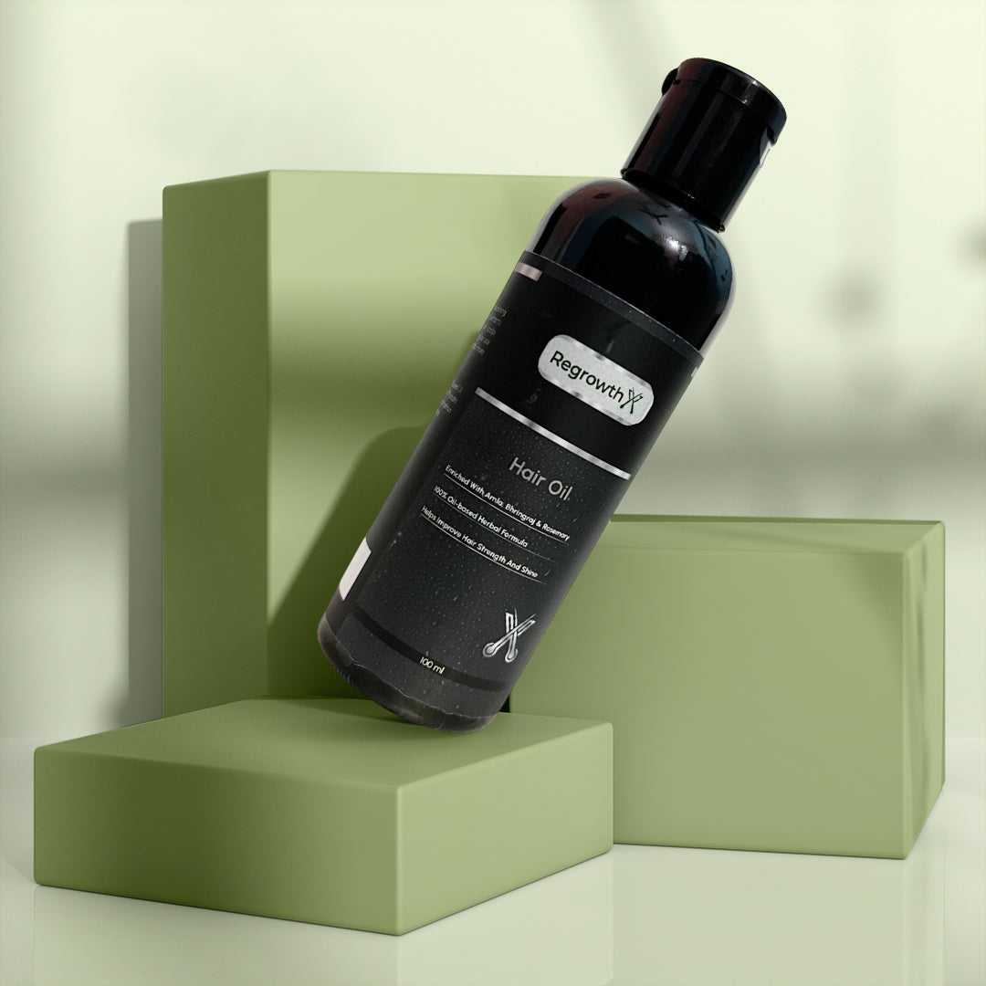 RegrowthX 10% Rosemary Hair Oil for Hair Growth Reduces Hair Fall & Strengthens Hair